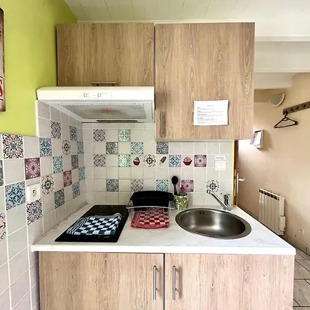 Appartement Le Clocher, Studio duplex avec clim